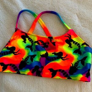 Rainbow Mermaid Bathing Suit Top
